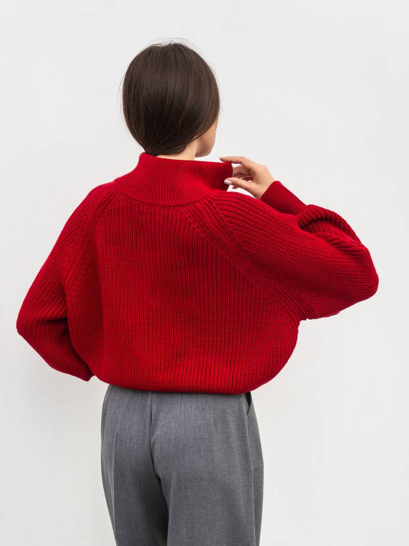 Свитер  «Юкон» Romashka, Красный, One size 19821