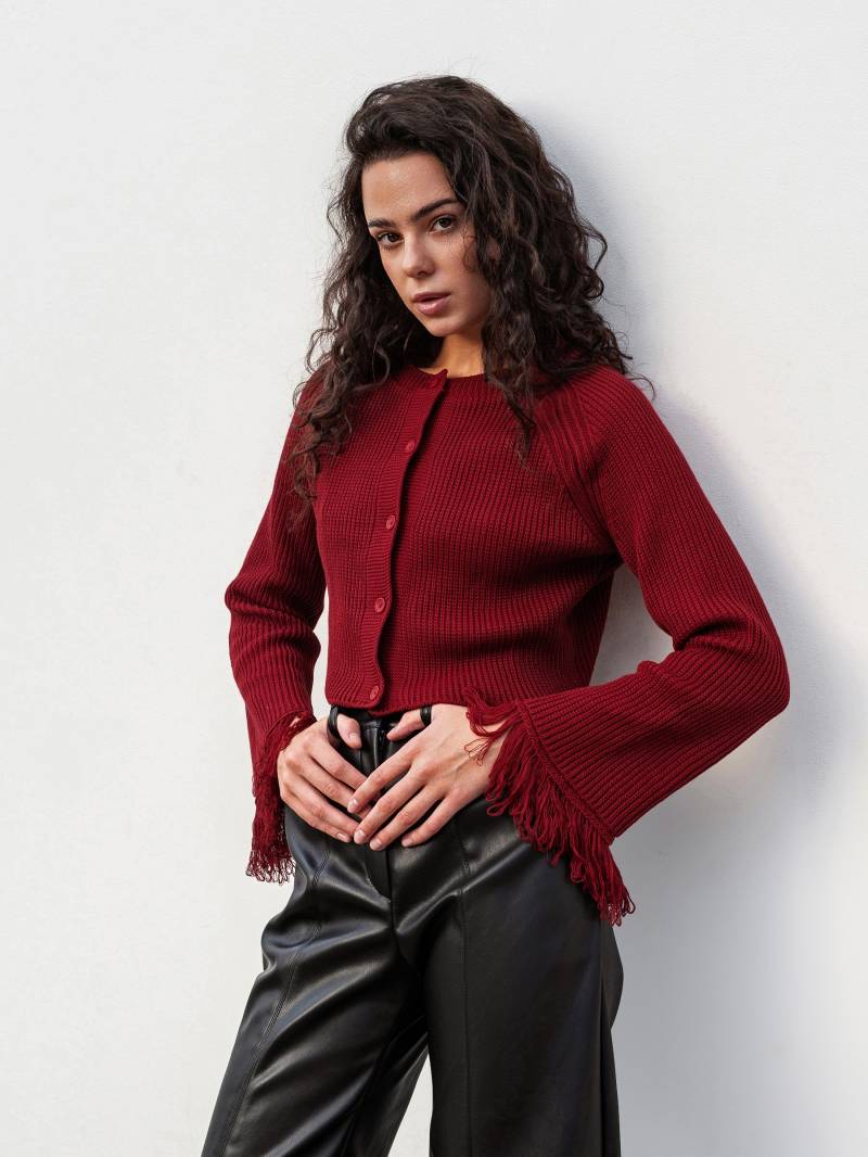 Кардиган "Шади" Romashka, Бордовый, S|M 19628