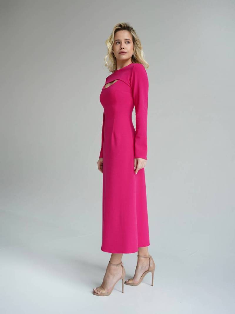 Платье "Туар" длины миди Romashka, Розовый, M 15416