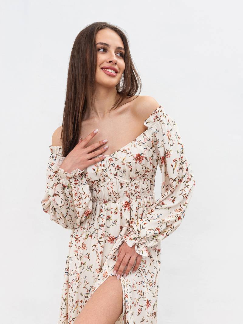 Платье «Прованс» Romashka, Молочный+, S|M 19309