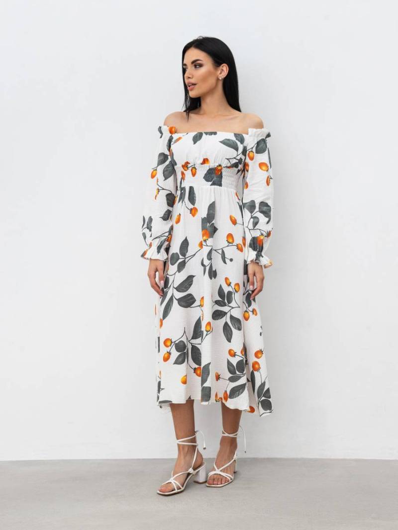 Платье «Медельин» Romashka, Молочный+, S|M 16402