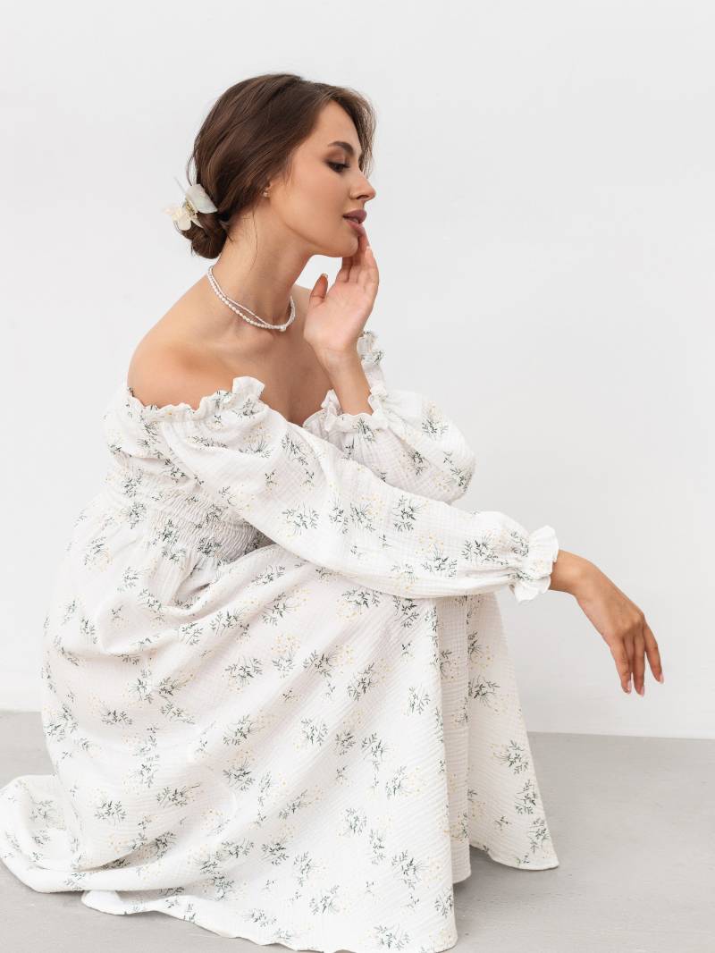 Платье «Медельин» Romashka, Белый+, XS|S 18107