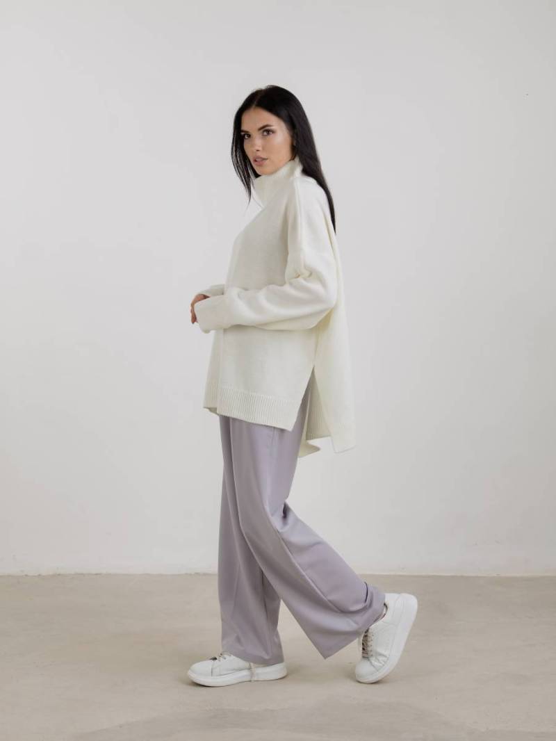 Свитер "Норвегия" свободного кроя Romashka, Молочный, One size 13806