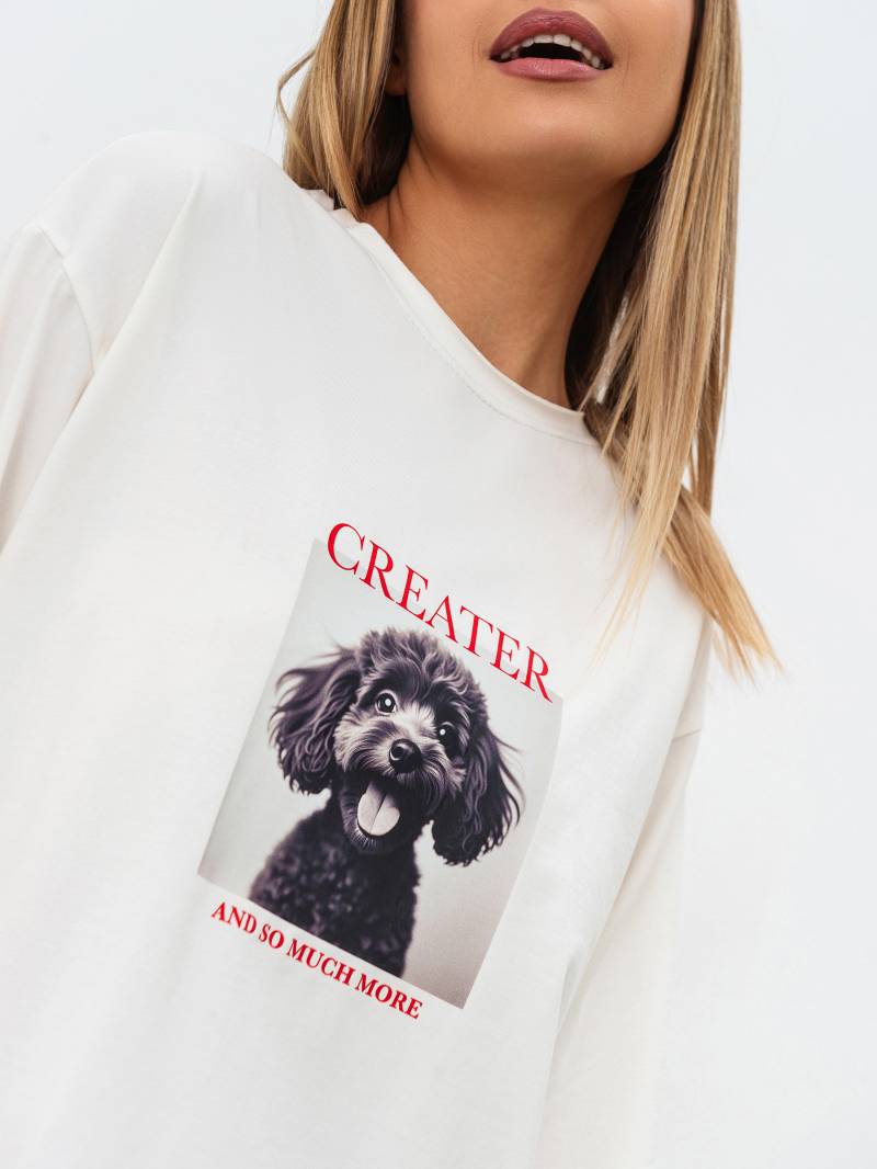 Лонг "Вайб" Romashka, Молочный, M|L 18829