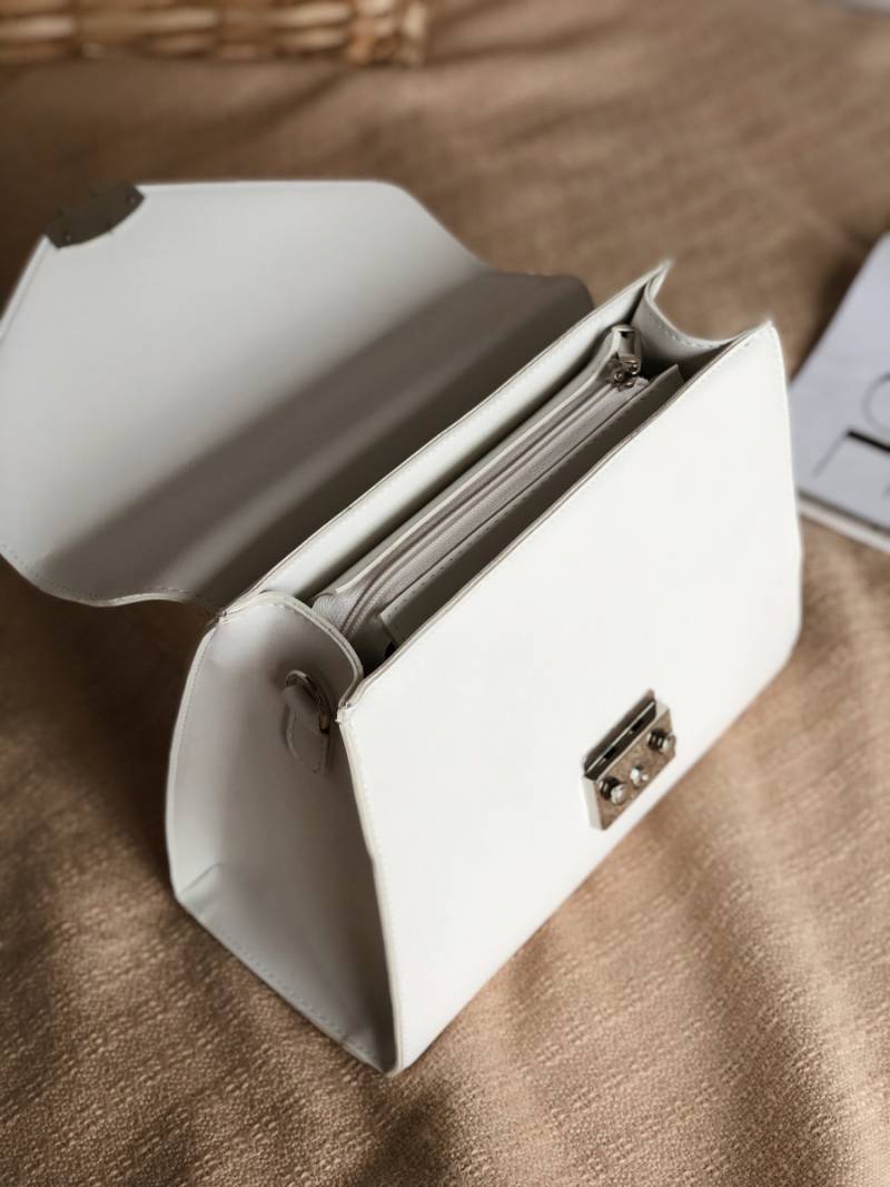 Сумка трапеция классическая в виде конвертика Romashka, Белый (1057)