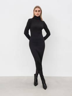 Платье макси "Валлетри" Romashka, Черный, XS|S 17100