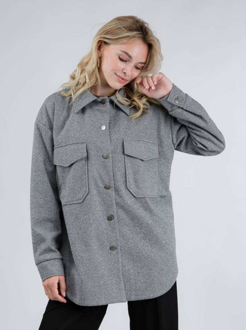 Куртка-рубашка "Спрингфилд" Romashka, Серый, S|M 10404