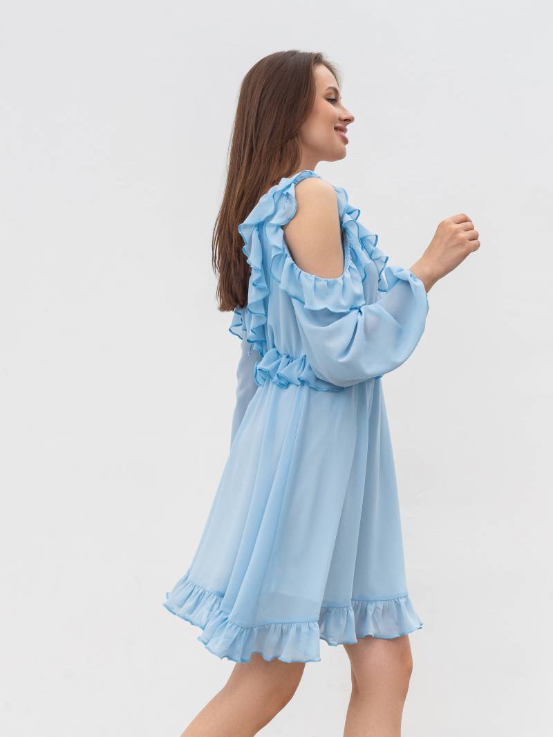 Платье «Корше» Romashka, Голубой, M|L 17335