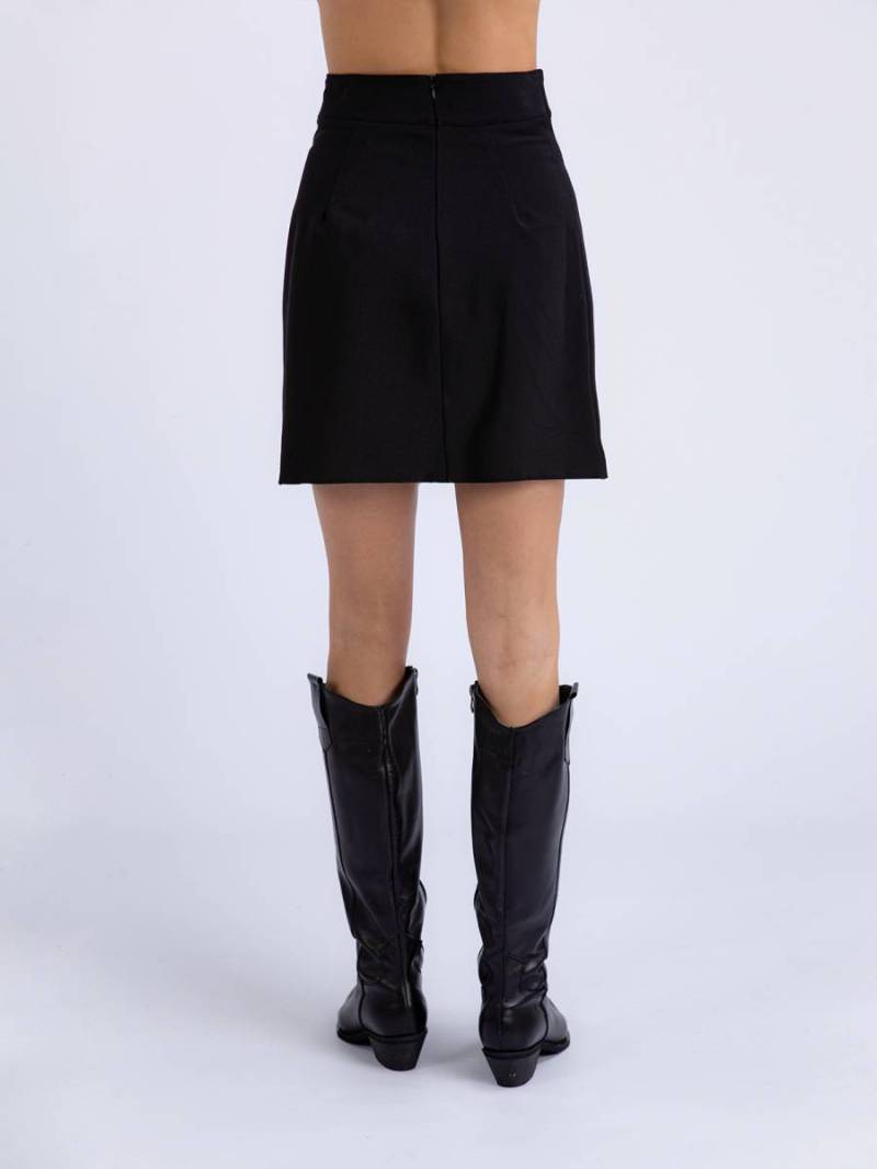 Юбка "Конви" длины мини Romashka, Черный, L 12855