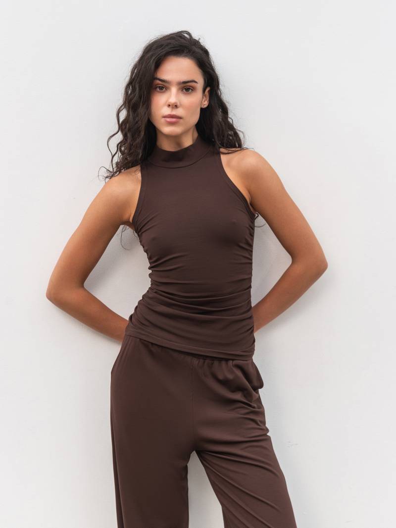 Топ «Драпи» Romashka, Коричневый, S|M 19534