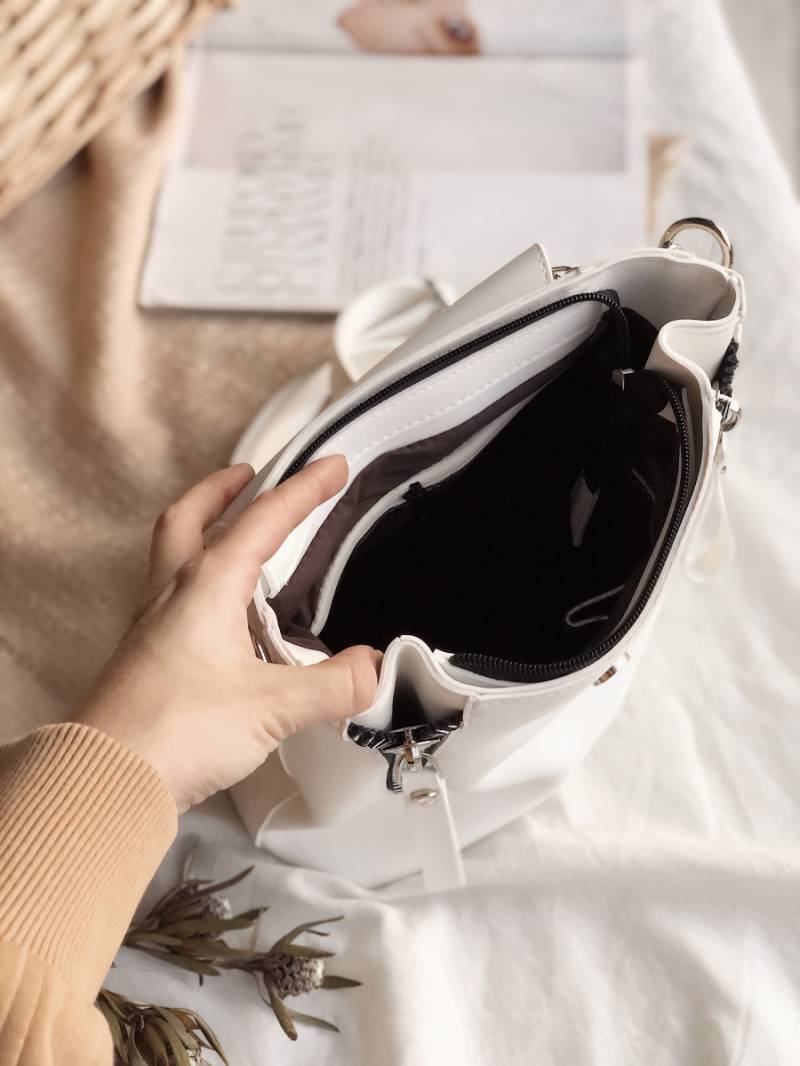 Рюкзак "Шербрук" с кольцом на магните Romashka, Белый (726)