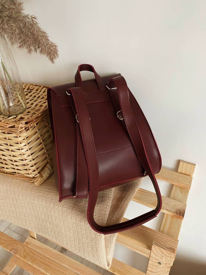 Рюкзак-трансформер "Милтон" со шлейками вместительный Romashka, Бордовый (670)