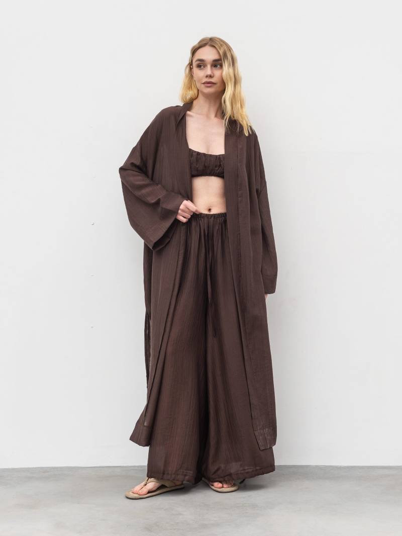 Кимоно "Мираж" Romashka, Коричневый, One size 20289