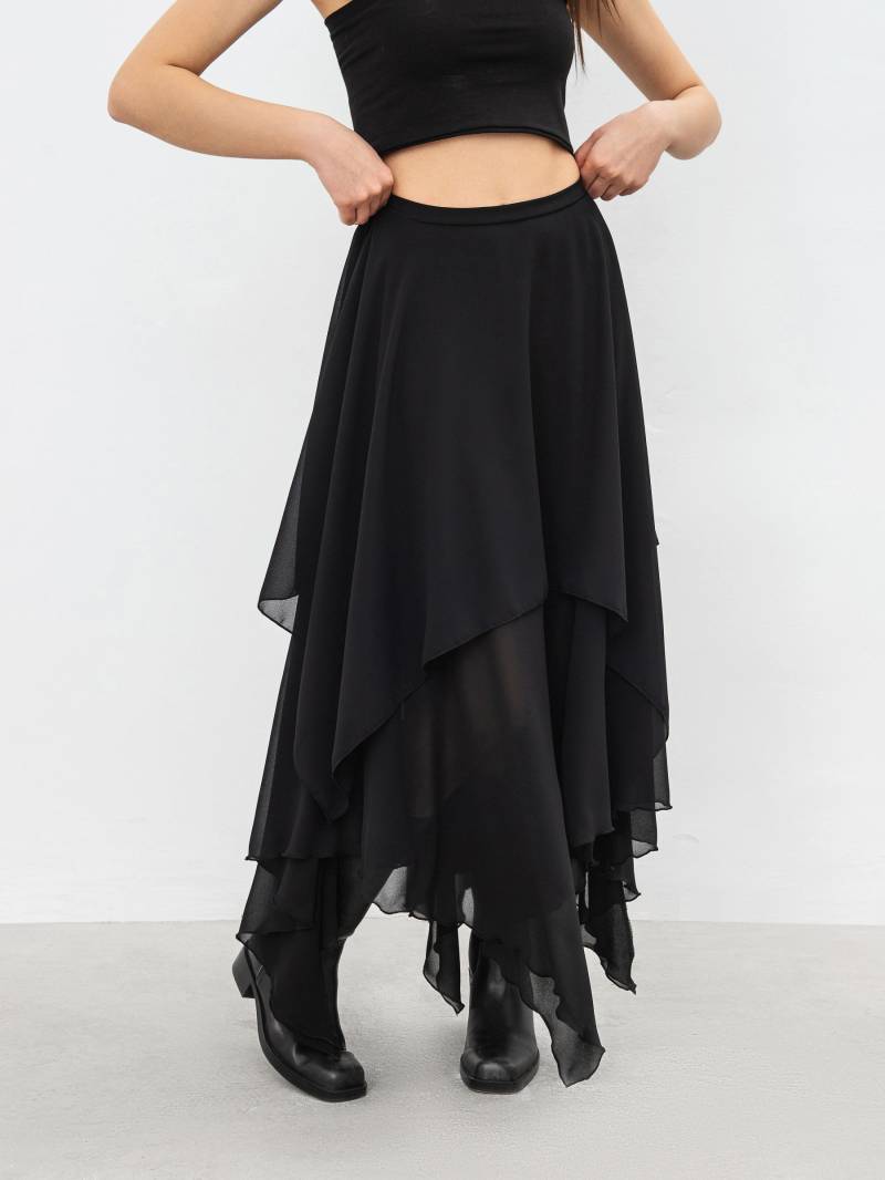 Юбка «Ревери» Romashka, Черный, L|XL 19140