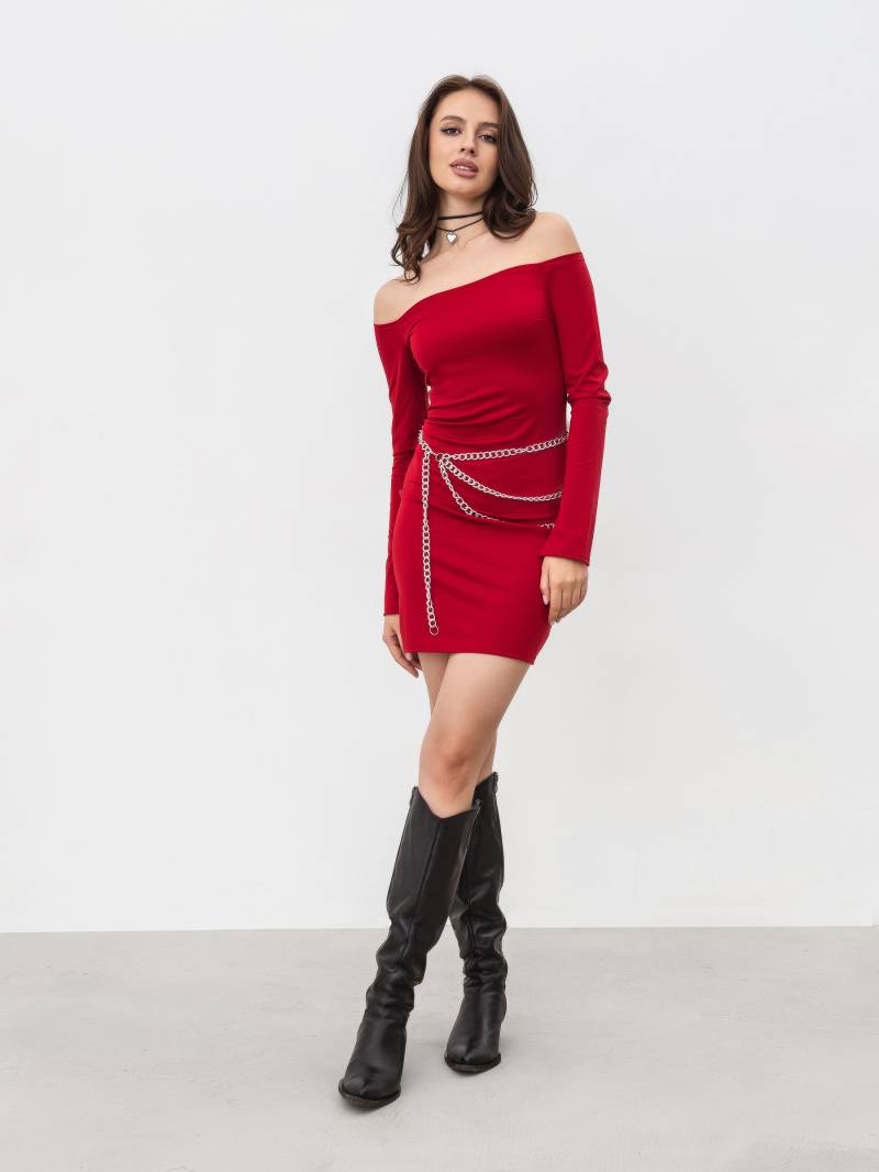 Платье мини «Тиволи» Romashka, Красный, XS|S 17089