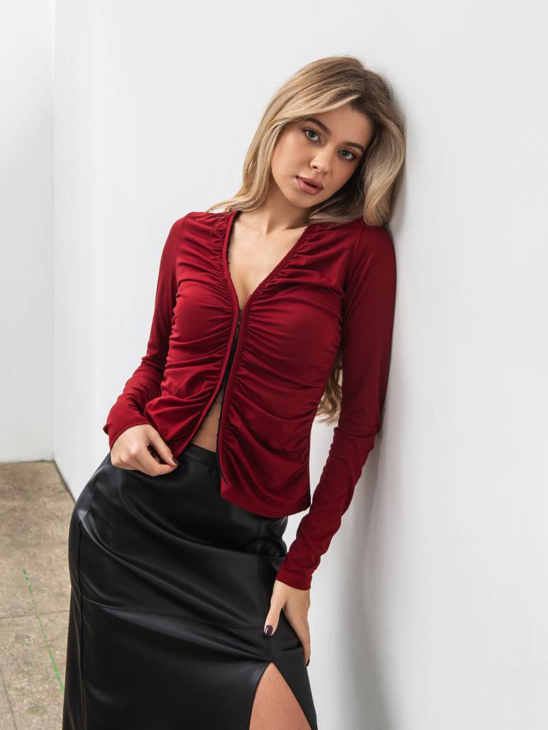 Лонг "Клио" Romashka, Бордовый, XS|S 19715