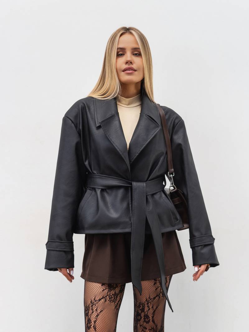 Куртка "Парфе" Romashka, Черный, M|L 20116