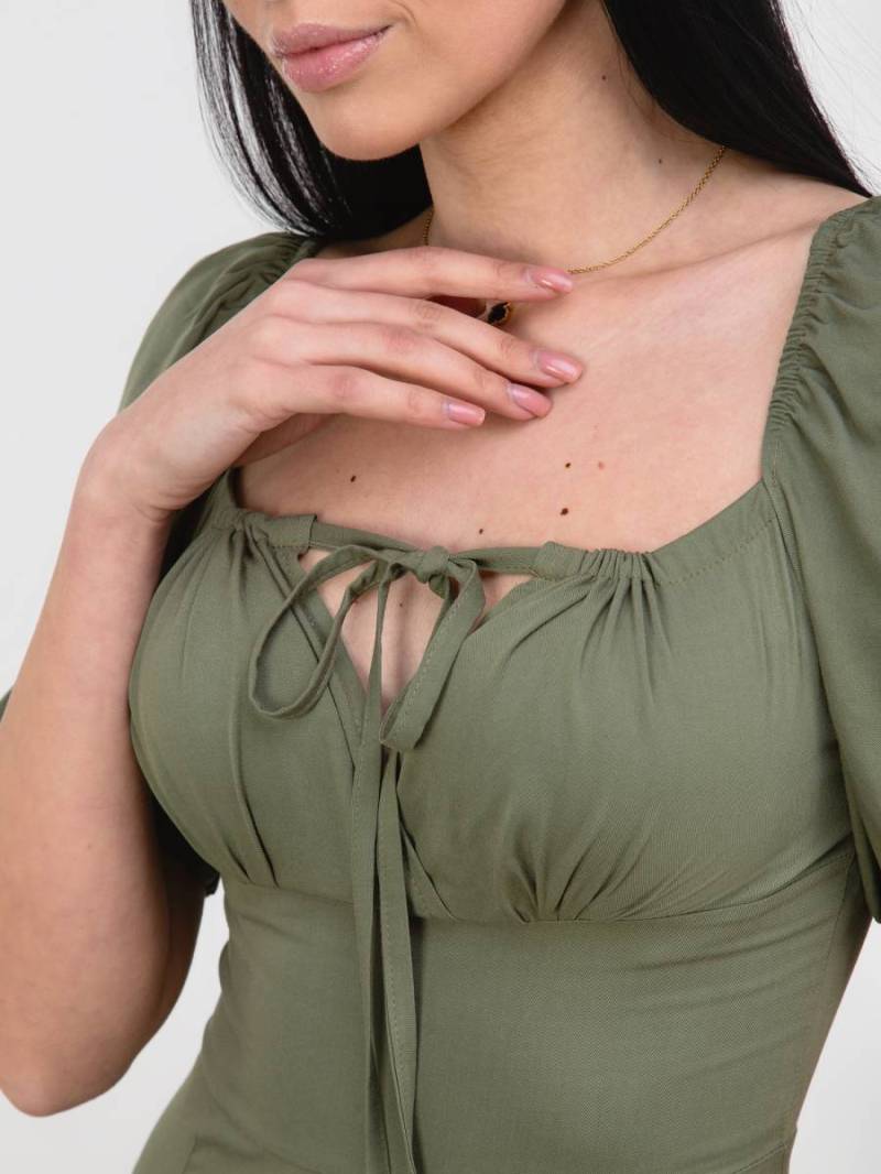 Платье «Сорренто» Romashka, Оливковый, S 15496