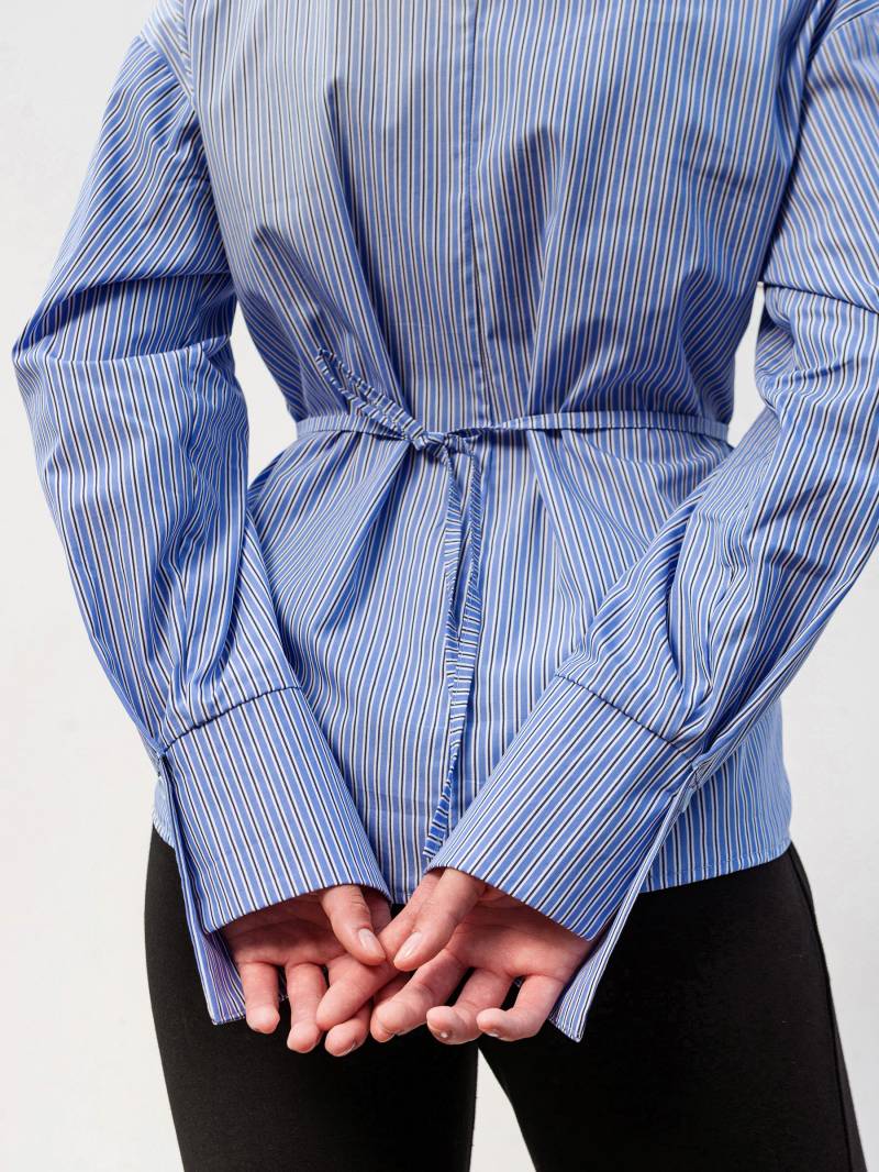 Рубашка "Вертикаль" Romashka, Голубой+, S|M 19685