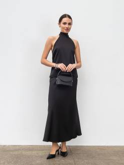 Сатин топ &quot;Глоу&quot; Romashka, Черный, XS|S 19879