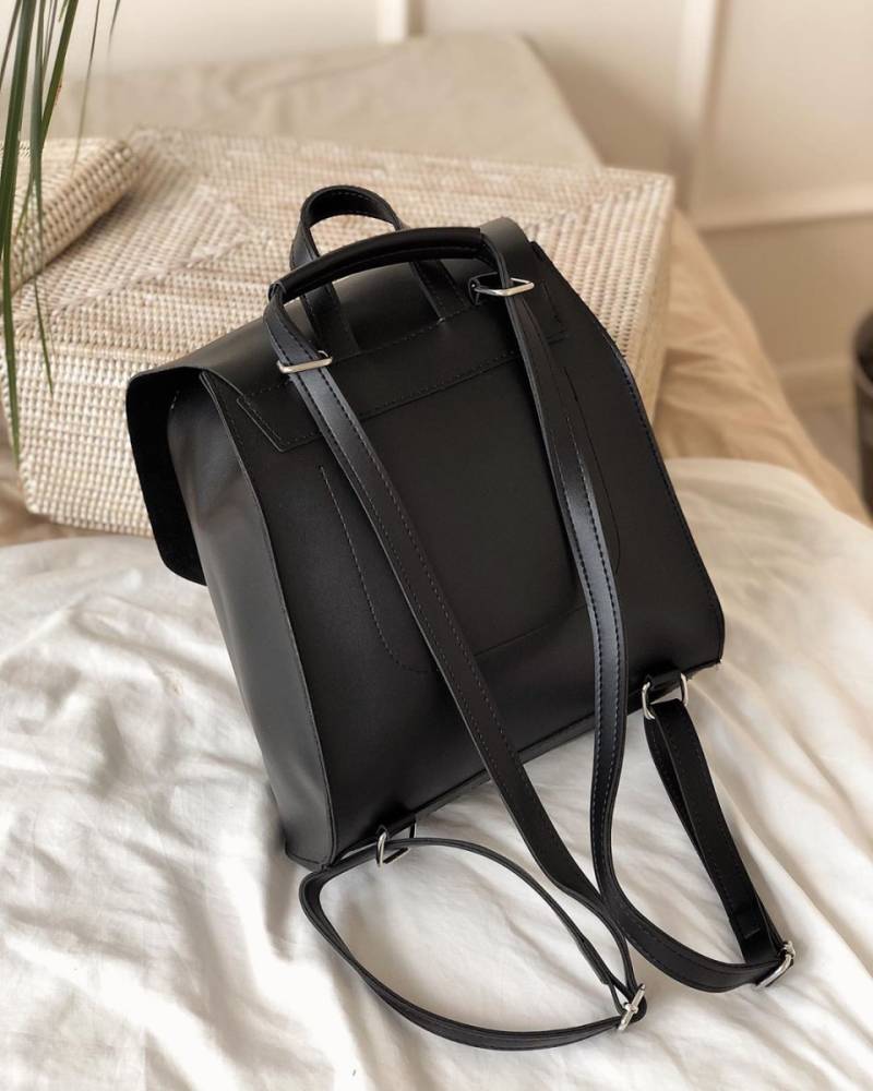 Рюкзак-трансформер "Милтон" со шлейками вместительный Romashka, Черный (2178)