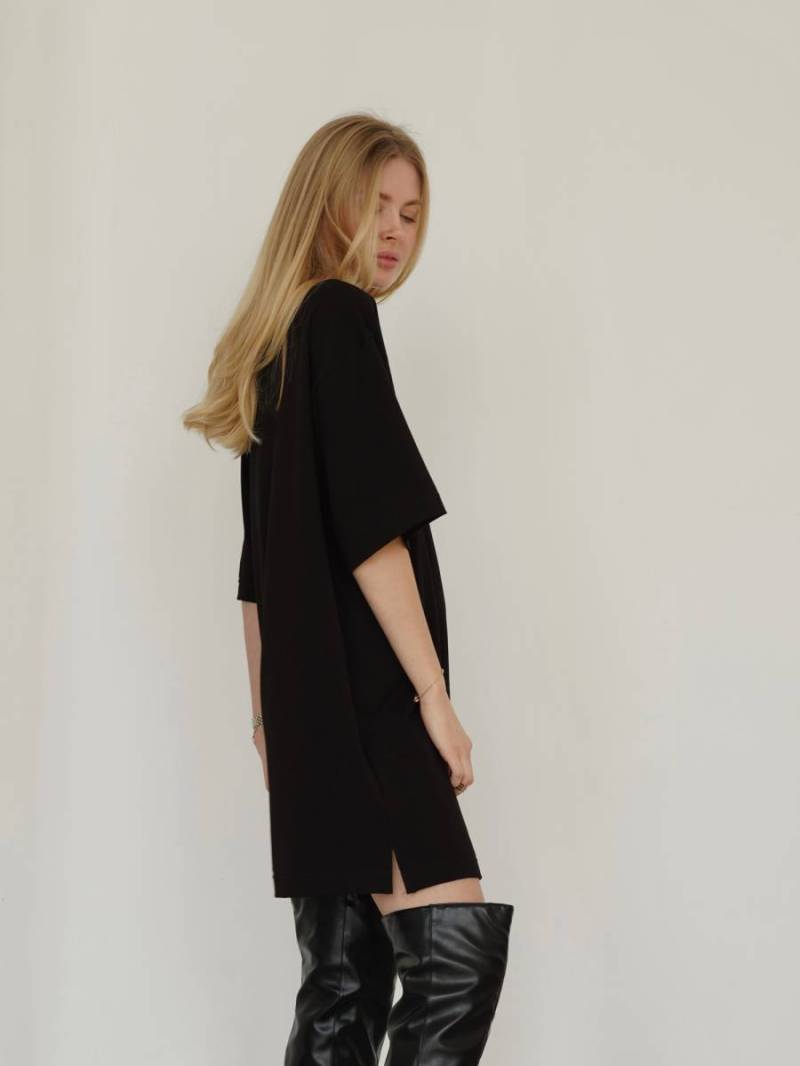 Платье-футболка «Арканзас» Romashka, Черный, One size 15457