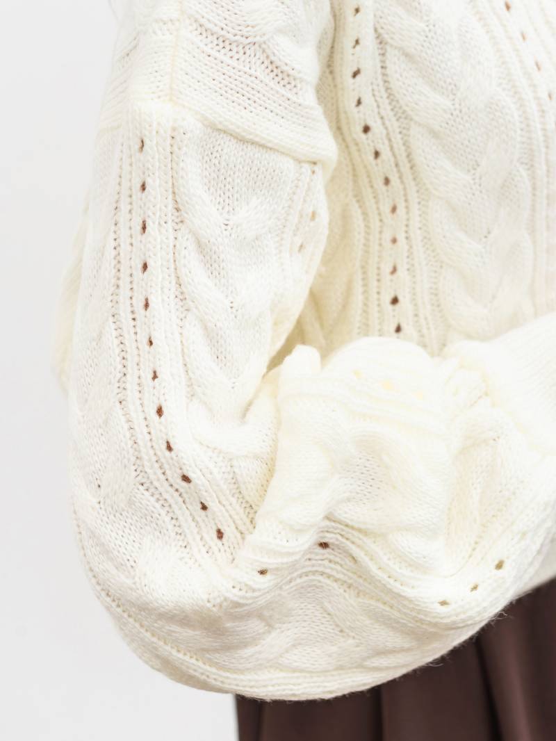 Свитер "Кадис" Romashka, Молочный, One size 19754