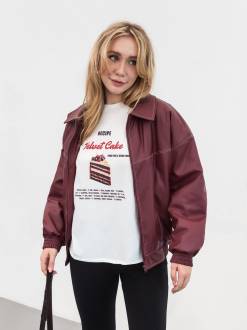 Бомбер "Роттердам" Romashka, Бордовый, XS|S 18141