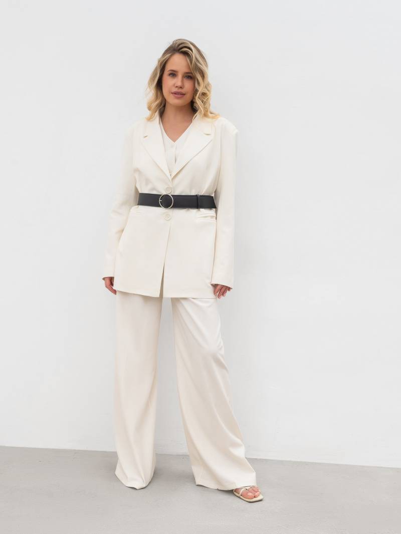 Ремень "Тондела" с круглой пряжкой Romashka, Черный (5213)