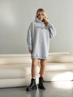 Платье-худи «Канзас» Romashka, Серий, One size 14674