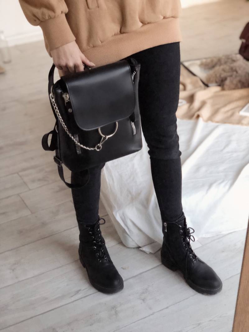 Рюкзак "Шербрук" с кольцом на магните Romashka, Черный (729)