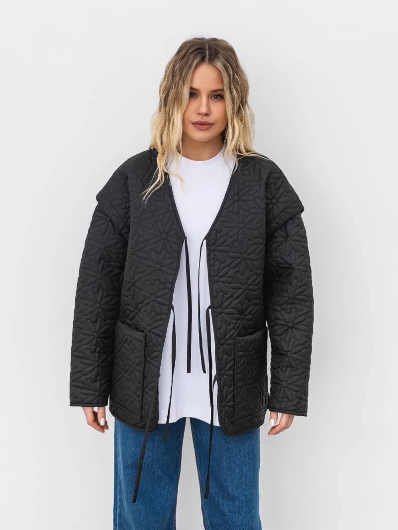 Стеганая куртка "Оман" Romashka, Черный, S|M 17530