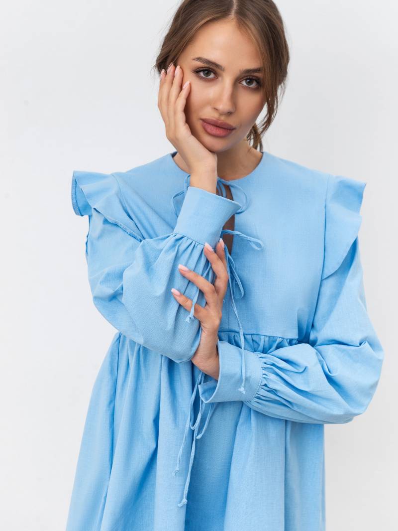 Платье "Дарока" Romashka, Голубой, S|M 17997