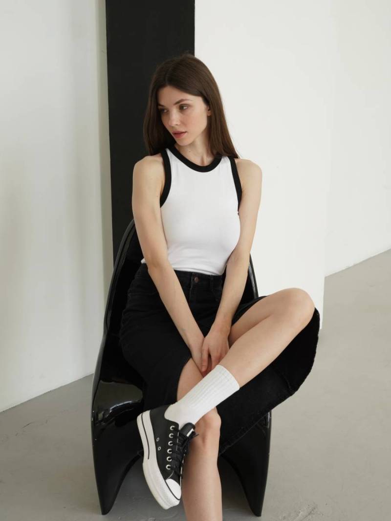 Майка «Нитра» Romashka, Белый+, S 15430