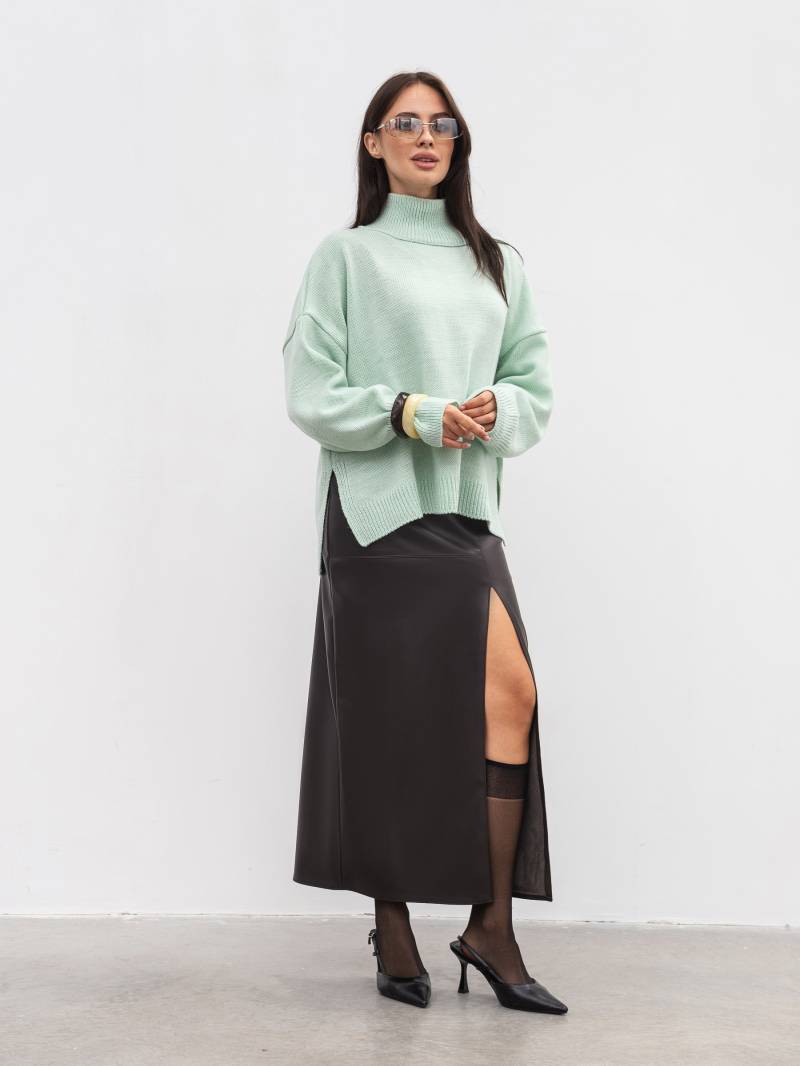 Свитер "Англия" Romashka, Бирюзовый, One size 20657