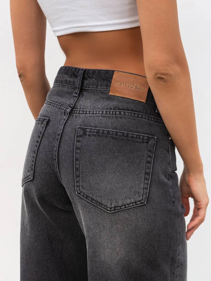 Джинсы "Вейв" Romashka, Темно-серый, S 19653