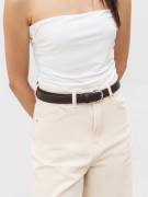 Ремешок «Акцент» Romashka, Коричневый с серебряной пряжкой 19360