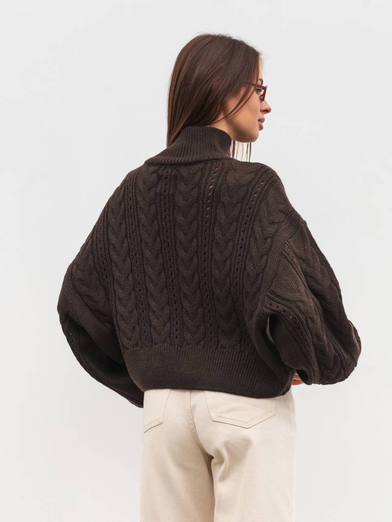 Свитер "Кадис" Romashka, Коричневый, One size 19755
