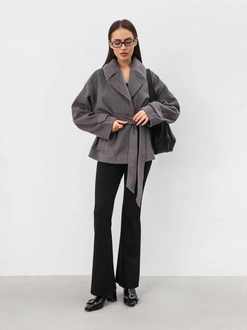 Пальто «Фельт» Romashka, Серый, M|L 18863