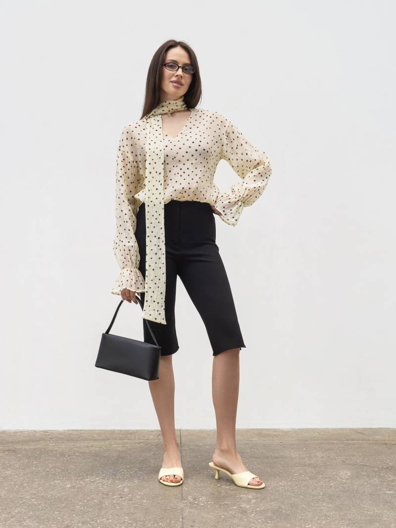 Капри "Одри" Romashka, Черный, L 20200