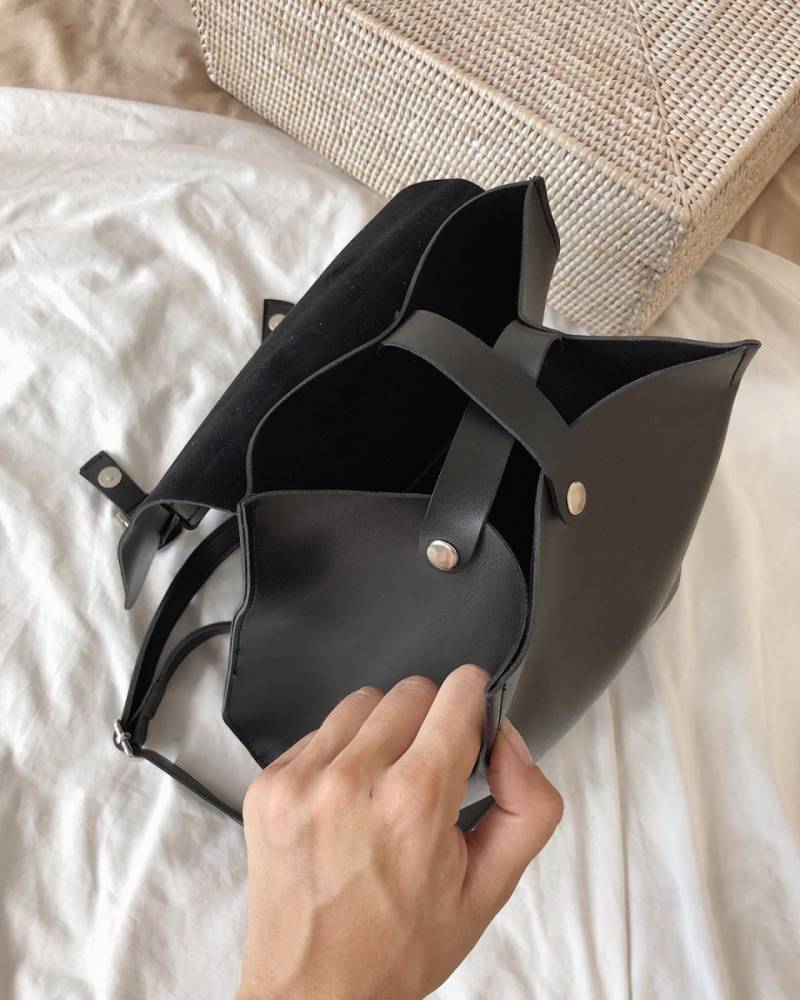 Рюкзак-трансформер "Милтон" со шлейками вместительный Romashka, Черный (2178)