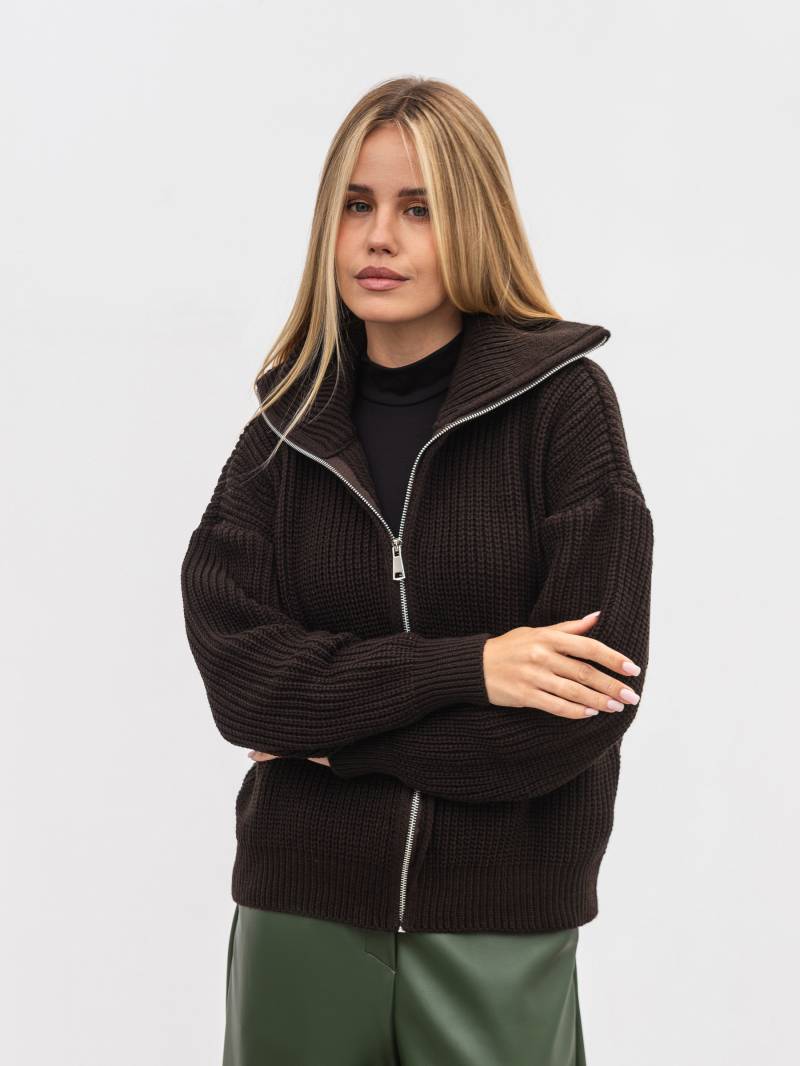 Кардиган "Хоум" Romashka, Коричневый, 20646 One size