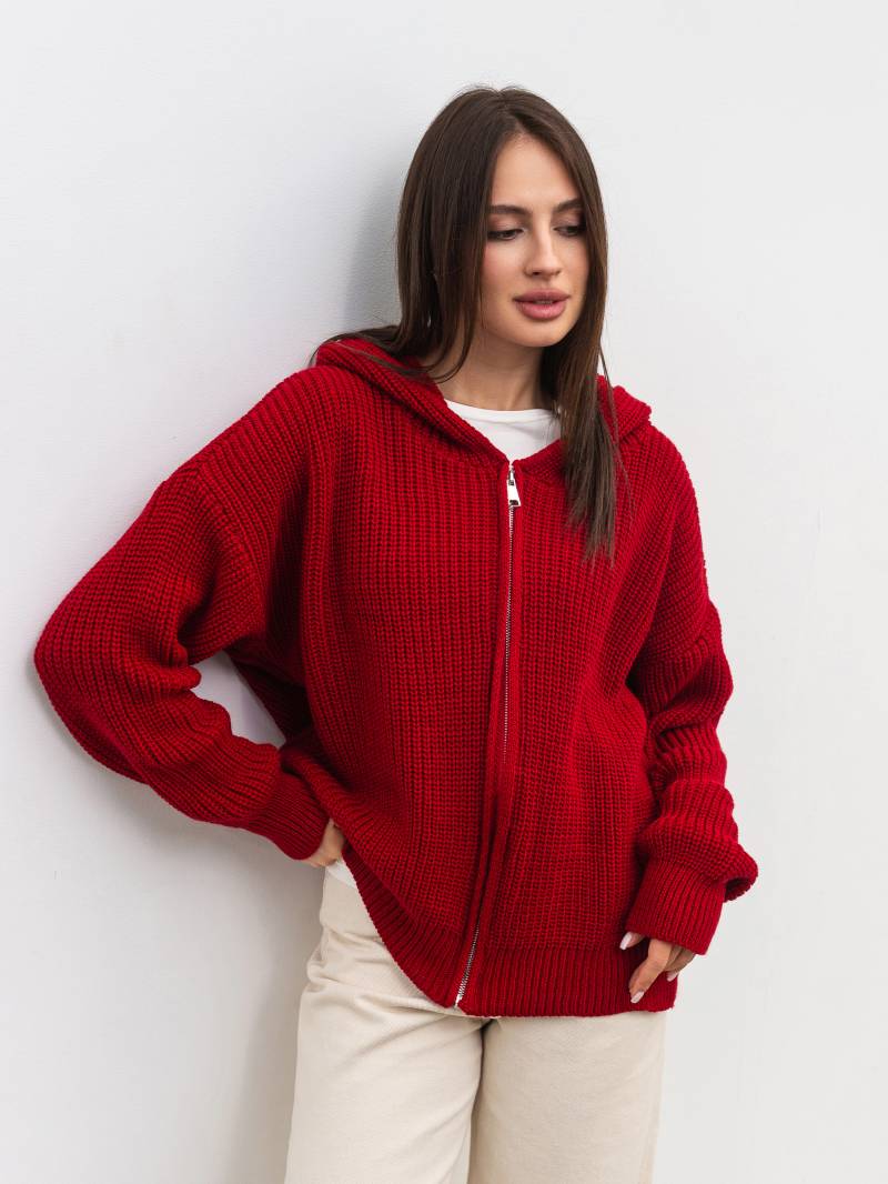 Кардиган "Коузи" Romashka, Красный, One size 19820