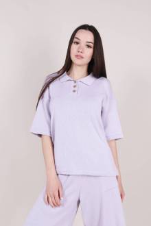 Поло "Марибо" трикотажное Romashka, Лиловый, S|M (9454)