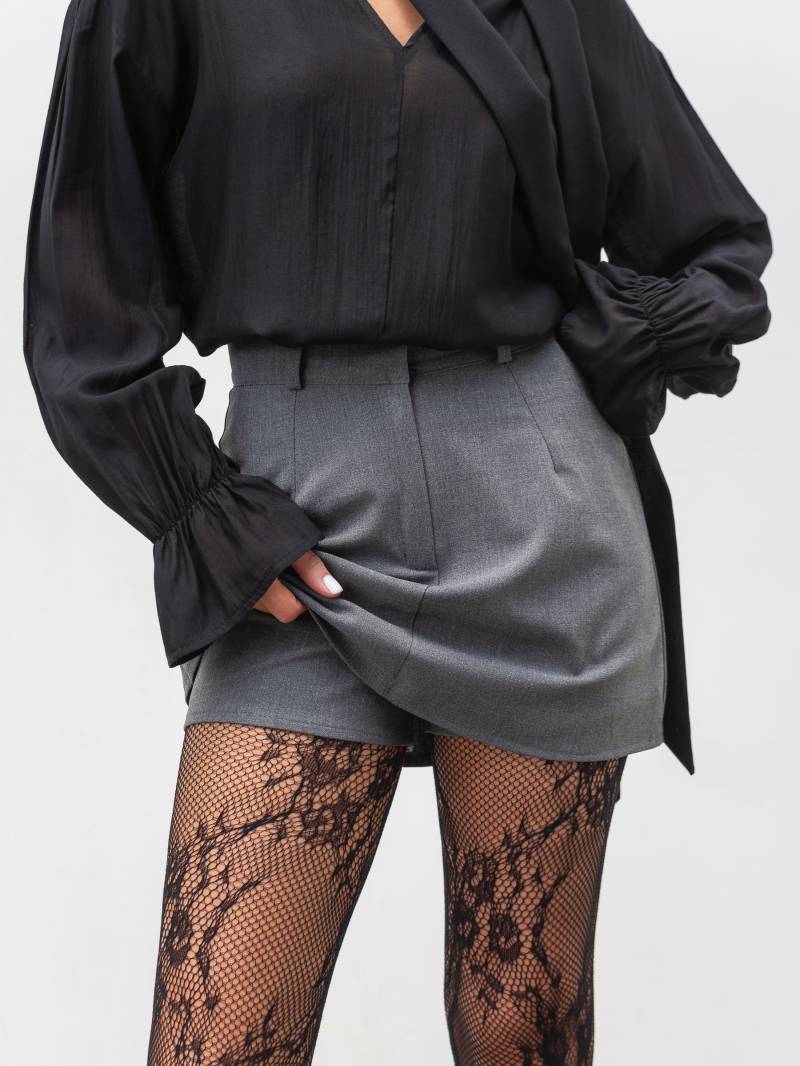 Юбка-шорты "Дарлинг" Romashka, Серый, XS 20041