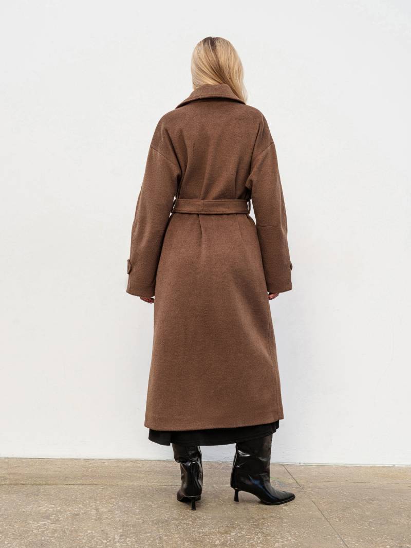 Пальто "Шейд" Romashka, Коричневый, S|M 19625