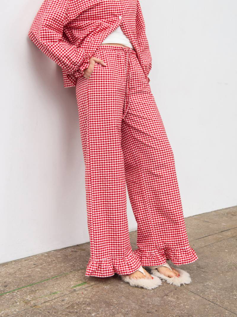 Пижама "Лейзи" Romashka, Красный+, XS|S 19960