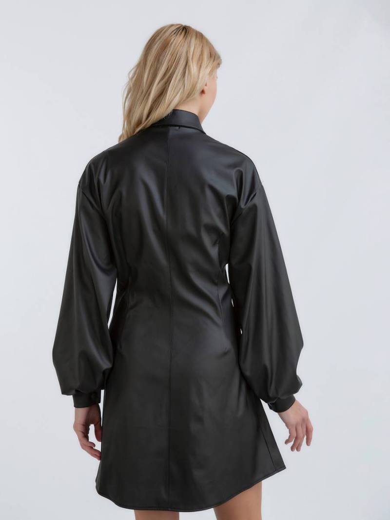 Платье "Ланден" с акцентом на талии Romashka, Черный, S 11425