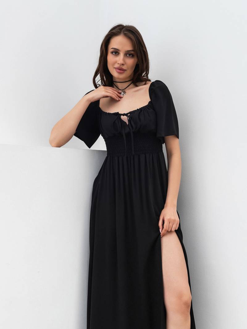 Платье "Флоренция" Romashka, Черный, XS|S 17791