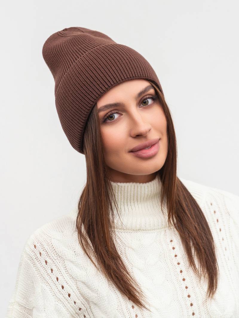Шапка "Бейс" Romashka, Коричневый 19800